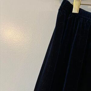 Coldwater Creek Velvet Women's Navy Blue Straight Leg Pants